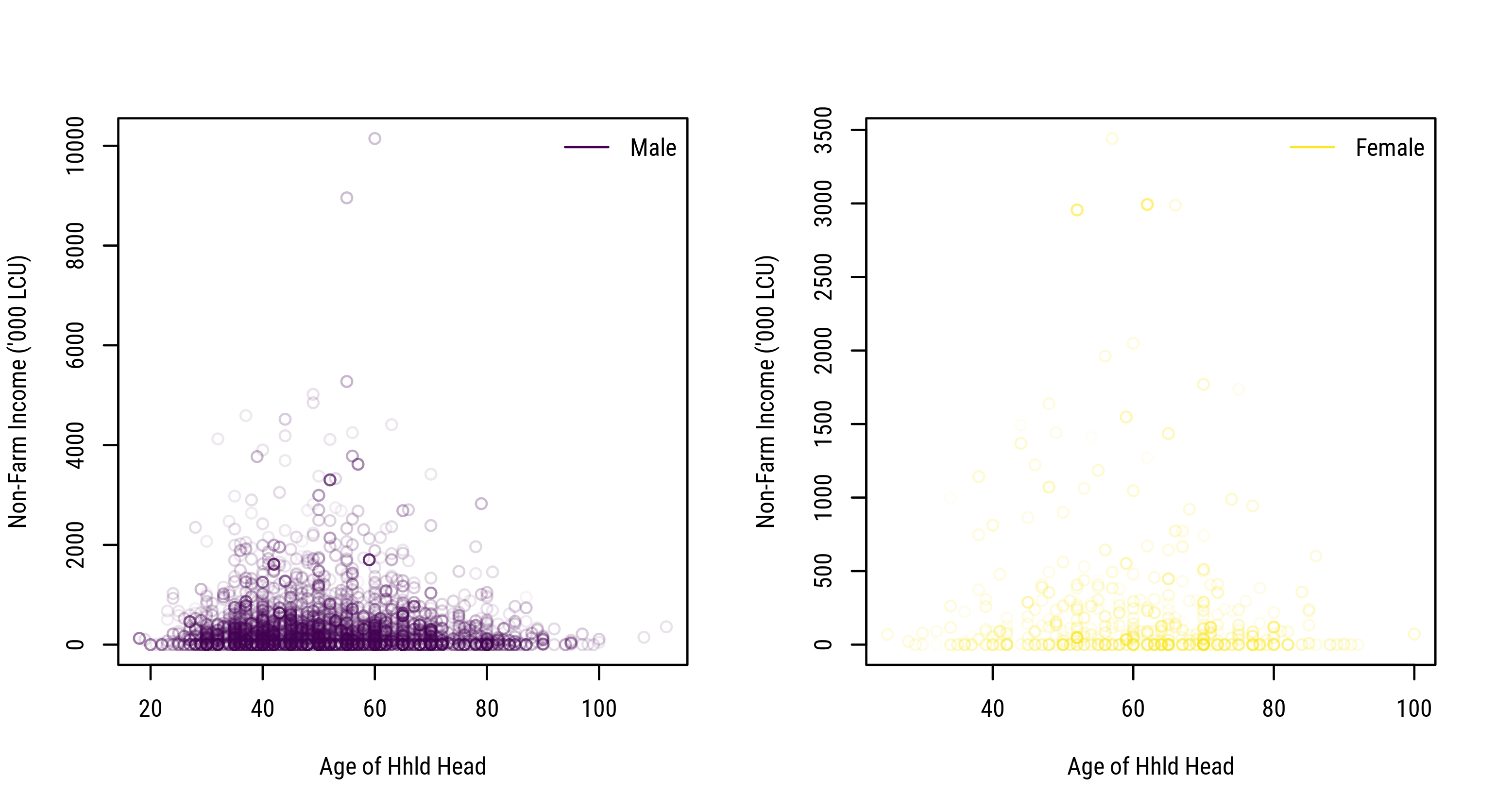 Income Diversification by Age and Gender